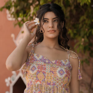 Multicolor Midi Dress