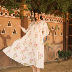 Pink Floral Maxi Dress